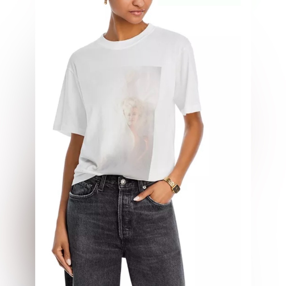 Anine Bing Lili Crewneck Marilyn Monroe Print Tee in Size Medium (NWT)